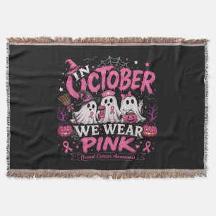 In oktober dragen we roze tegen borstkanker deken