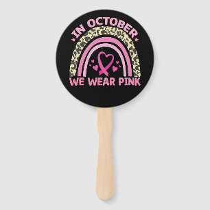 In Oktober dragen we Roze tegen Borstkanker Handwaaier