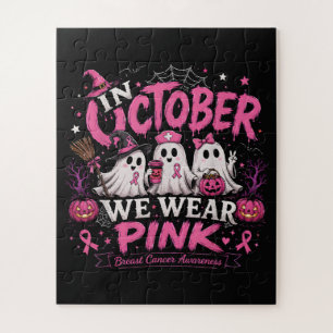 In oktober dragen we roze tegen borstkanker legpuzzel
