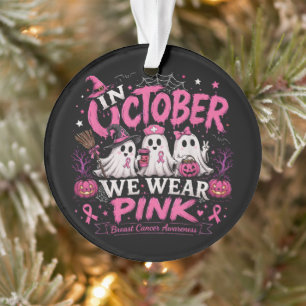 In oktober dragen we roze tegen borstkanker ornament