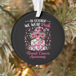 In oktober dragen we roze tegen borstkanker ornament