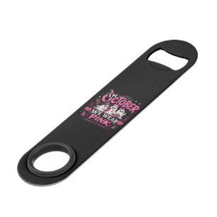 In oktober dragen we roze tegen borstkanker speed flessenopener