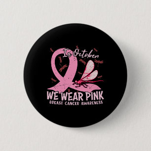 In oktober hebben we de roze borstbewustmakingsmaa ronde button 5,7 cm