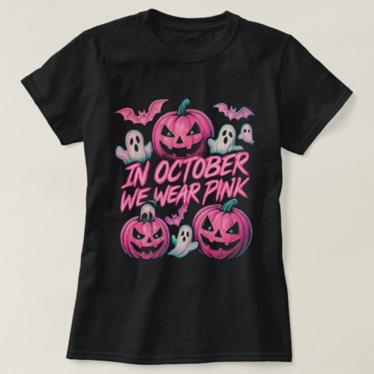 In oktober hebben we Pink Bootleg Halloween Design T-shirt (Design voorkant)