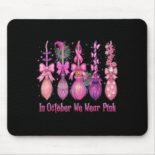 In oktober hebben we Pink Witch Broom Halloween Br Muismat