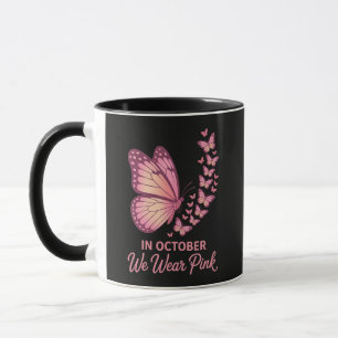 In oktober Roze Borst Vlinder Mok