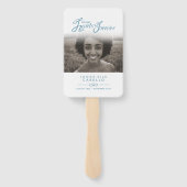 In ons hart begrafenisprogramma fans handwaaier (Achterkant)