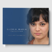 In onze harten voor altijd begrafenis foto blauw z gastenboek (Voorkant)