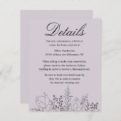  in Paars Informatiekaartje (Voorkant / Achterkant)