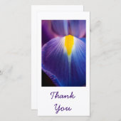  in Paarse Iris Dankjewel Kaarten (Voorkant / Achterkant)