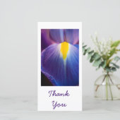  in Paarse Iris Dankjewel Kaarten (Staand voorkant)