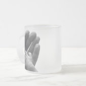 In papa's hand matglas koffiemok (Voorkant links)