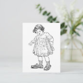 In papa's schoenen briefkaart (Staand voorkant)