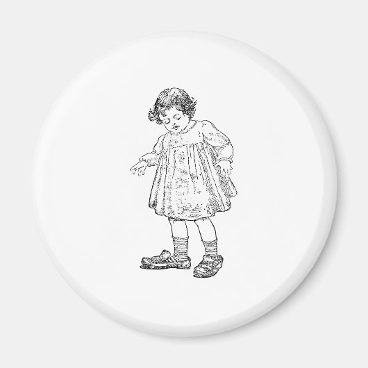 In papa's schoenen magneet (Voorkant)