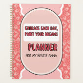 in Peach Elegant Planner (Voorkant)