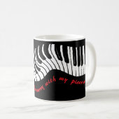 In perfect harmony – piano design coffee mug (Devant droit)