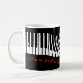In perfect harmony – piano design coffee mug (Gauche)