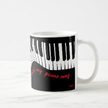 In perfect harmony – piano design coffee mug