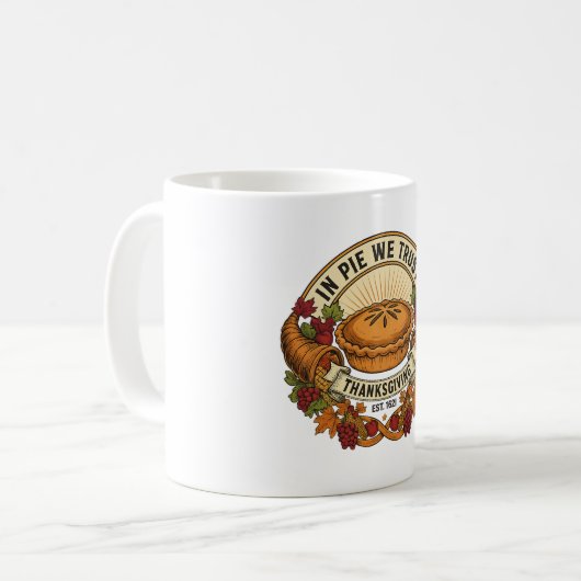 In Pie We Trust Coffee Mug (Devant gauche)