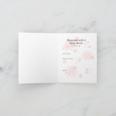  in PInk Baby shower Note Kaart (Binnen)