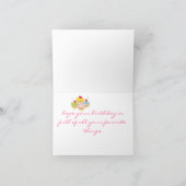 in Pink Birthday Kaart (Binnen)