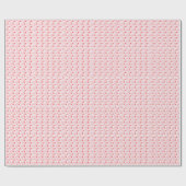 in Pink Heart Cadeaupapier (Vlak)