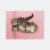  in Pink Kitten Fleece Deken (Voorkant (Horizontaal))