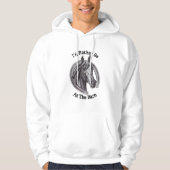 In plaats daarvan in de Pony op schouderstaart (Ba Hoodie (Voorkant)