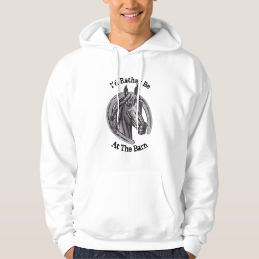 In plaats daarvan in de Pony op schouderstaart (Ba Hoodie (Voorkant)