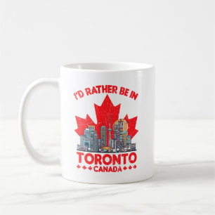 In plaats daarvan in Toronto Canada Skyline Quote Koffiemok