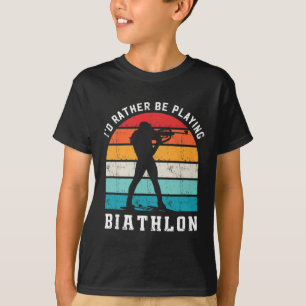 In plaats daarvan spelen biatlon biatleet sport bi t-shirt