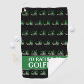 In plaats daarvan zijn Golfing Modern Golfer Sport Golfhanddoek (Insitu)