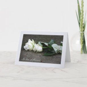 In plaats van bloemen kaart voor sympathie / begra