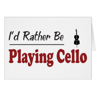 In plaats van Cello af te spelen