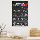 In plaats van dat ik geen Poster van groeidemper k (Keuken)