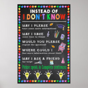 In plaats van dat ik geen Poster van groeidemper k