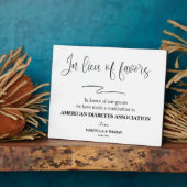 In plaats van een gunstiger teken Tabletop Plaque  Fotoplaat (Zijkant)