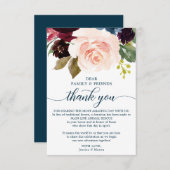 In plaats van Favors. Bedankt dat je creditcard he Aankondiging (Voorkant / Achterkant)