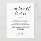 in plaats van liefdadigheidsdonatiebruiloft (Voorkant)