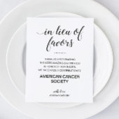 in plaats van liefdadigheidsdonatiebruiloft