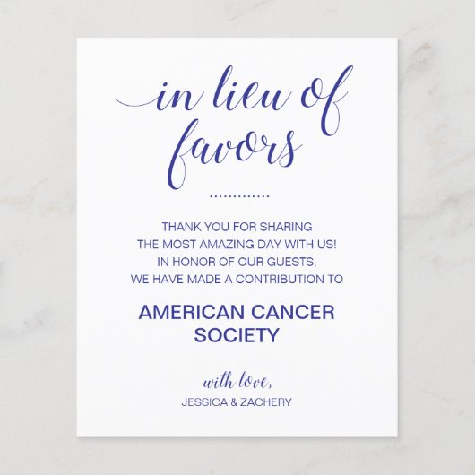 In plaats van liefdadigheidsliefdadigheid Donate N (Voorkant)