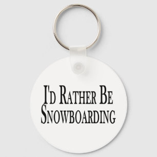 In plaats van snowboarden sleutelhanger