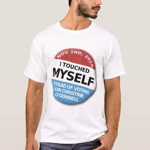 ...in plaats van voor Christine O'Donnell te stemm T-shirt