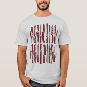 In plakjes en blokjes - Bruin T-shirt