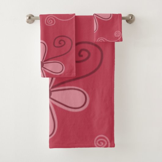  in Polka Dots collectie Bath Towel Set Bad Handdoek (Insitu)