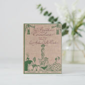 In Powder en Crinoline, Kay Nielsen's hardcover Briefkaart (Staand voorkant)