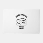 In queso emergency funny cheese pun jokes deurmat (Voorkant)