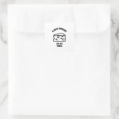 In queso emergency funny cheese pun jokes vierkante sticker (Tas)