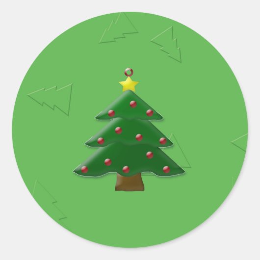In reliëf gemaakte Stickers van de Kerstboom (Voorkant)