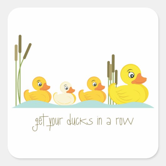 In rij vierkante sticker (Voorkant)